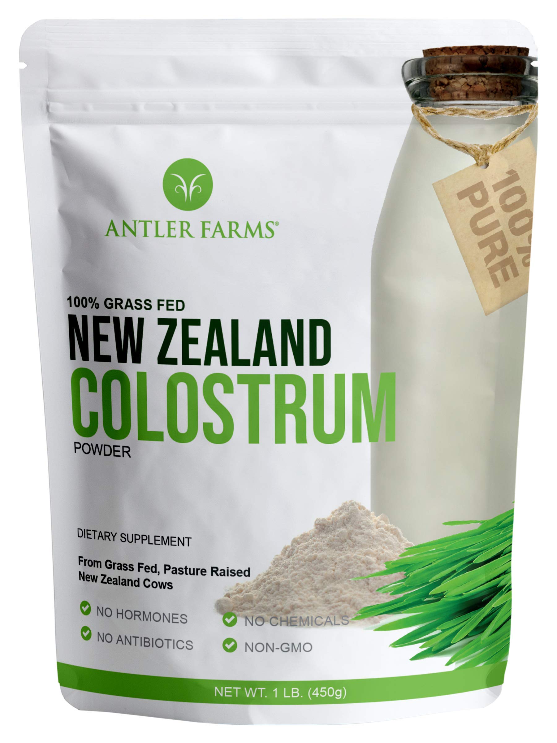 Antler Farms Colostro NZ bote: suplemento natural para uso diario
