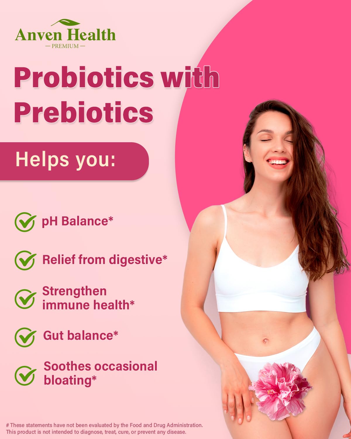 Anven Health Cranberry y D-Mannose, apoyo urinario y salud diaria.