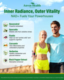 Anven Health Liposomal NAD+ Plus cápsulas listas para tomar con un vaso de agua