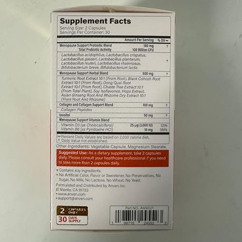 Anven Health Menopausia: inositol para mejorar estado de ánimo y claridad mental.