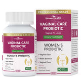 Botella de Anven Health con probióticos vaginales para equilibrio diario.