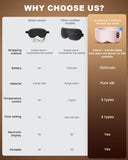 Anydance antifaz ocular calor libertad sin cables, ideal para viaje