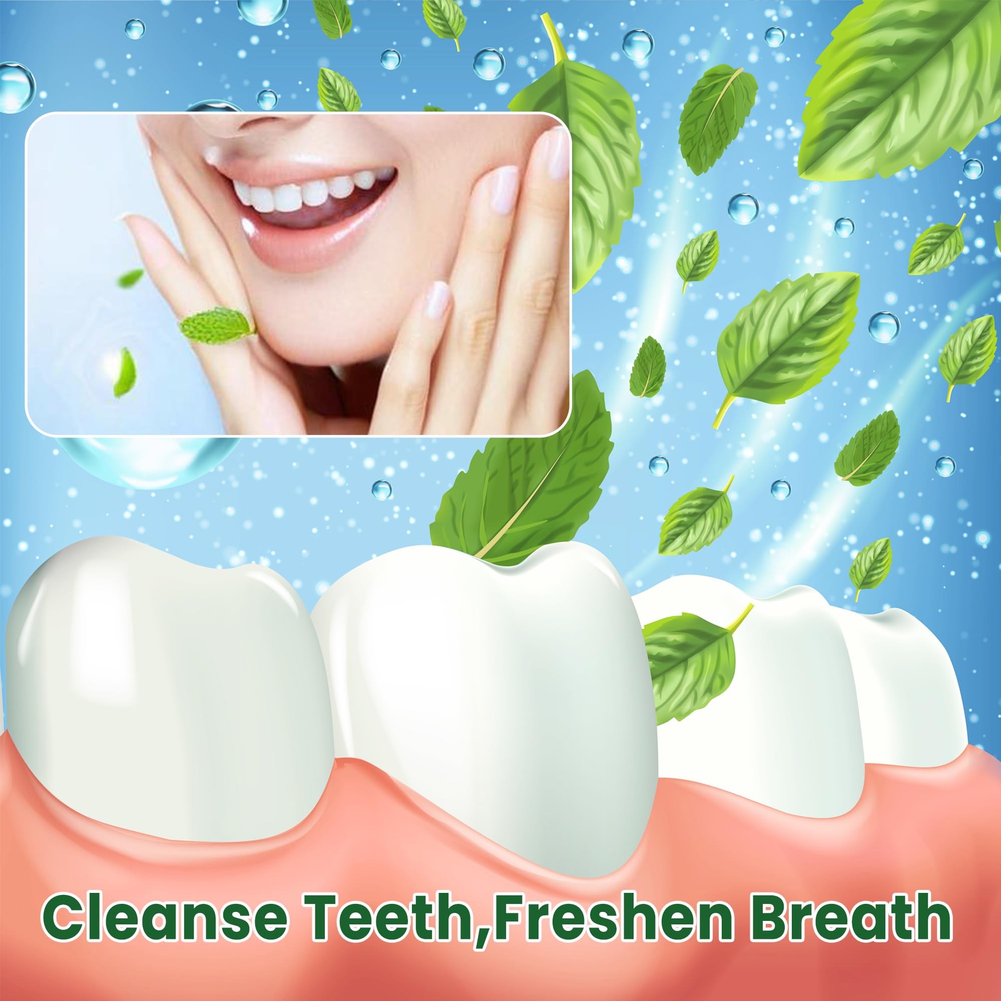 Sonrisa fresca tras cepillado con Anymoment y mentolado refrescante