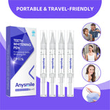 Anysmile estuche con cuatro bolígrafos de gel blanqueador para varias sesiones