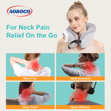 AOBOCO almohada cuello ergonómica para viaje ofrece soporte cómodo durante desplazamientos