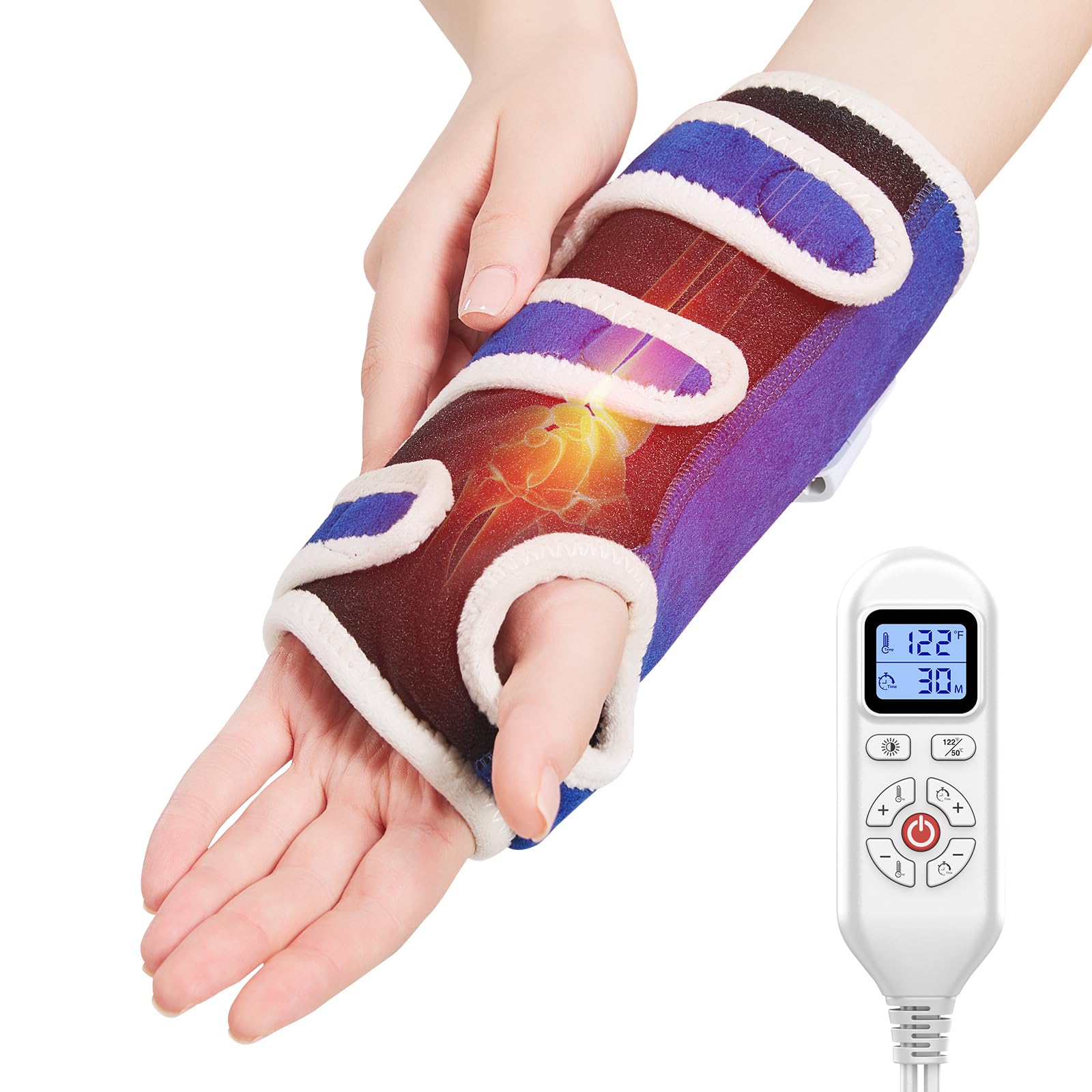 AOBOCO funda de calor para muñeca, empaque visible, lista para uso rápido