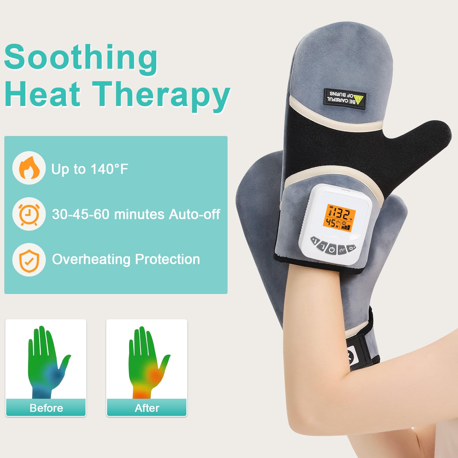 AOBOCO rango de calor 104℉-140℉ para mayor confort