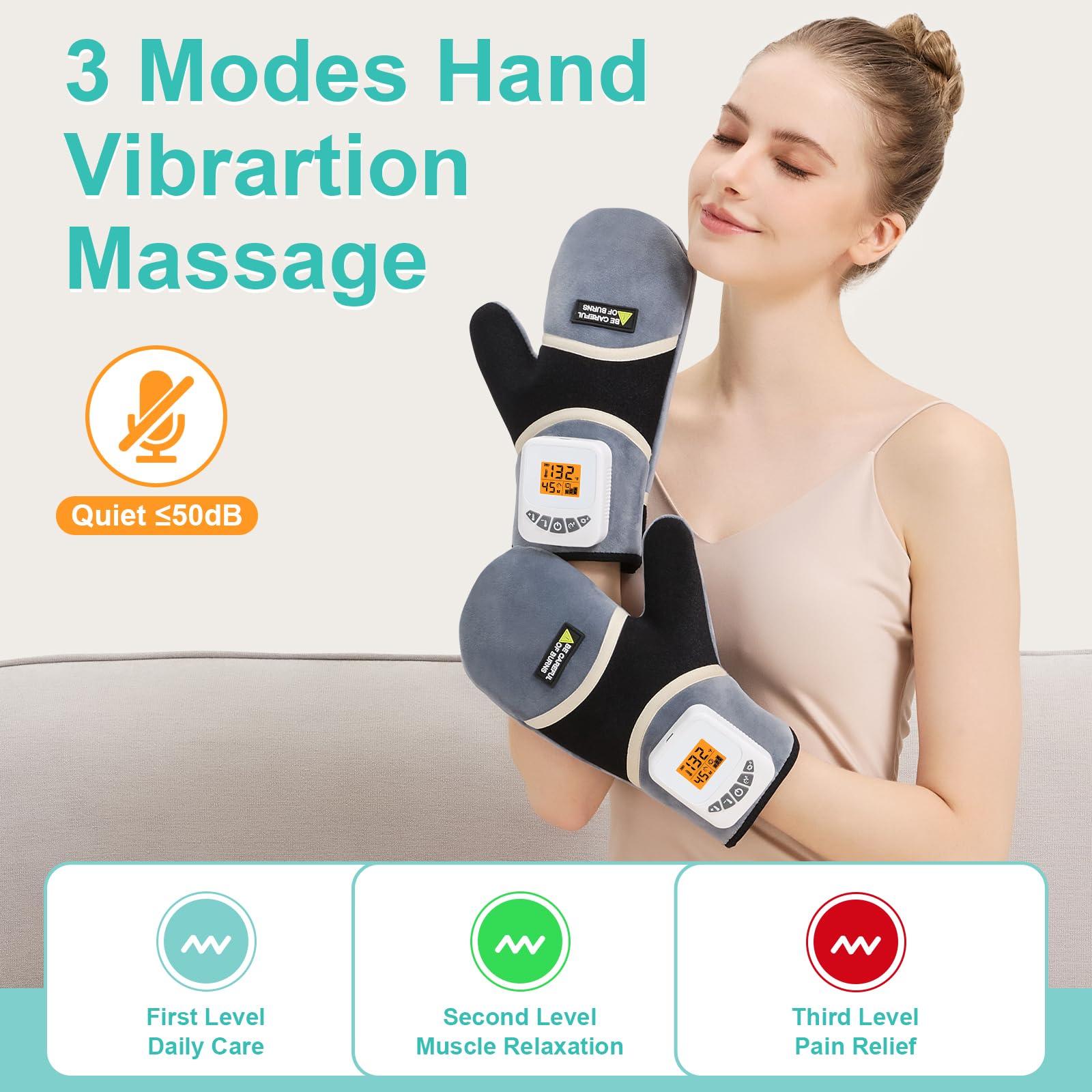AOBOCO masaje con tres modos para personalizar la experiencia