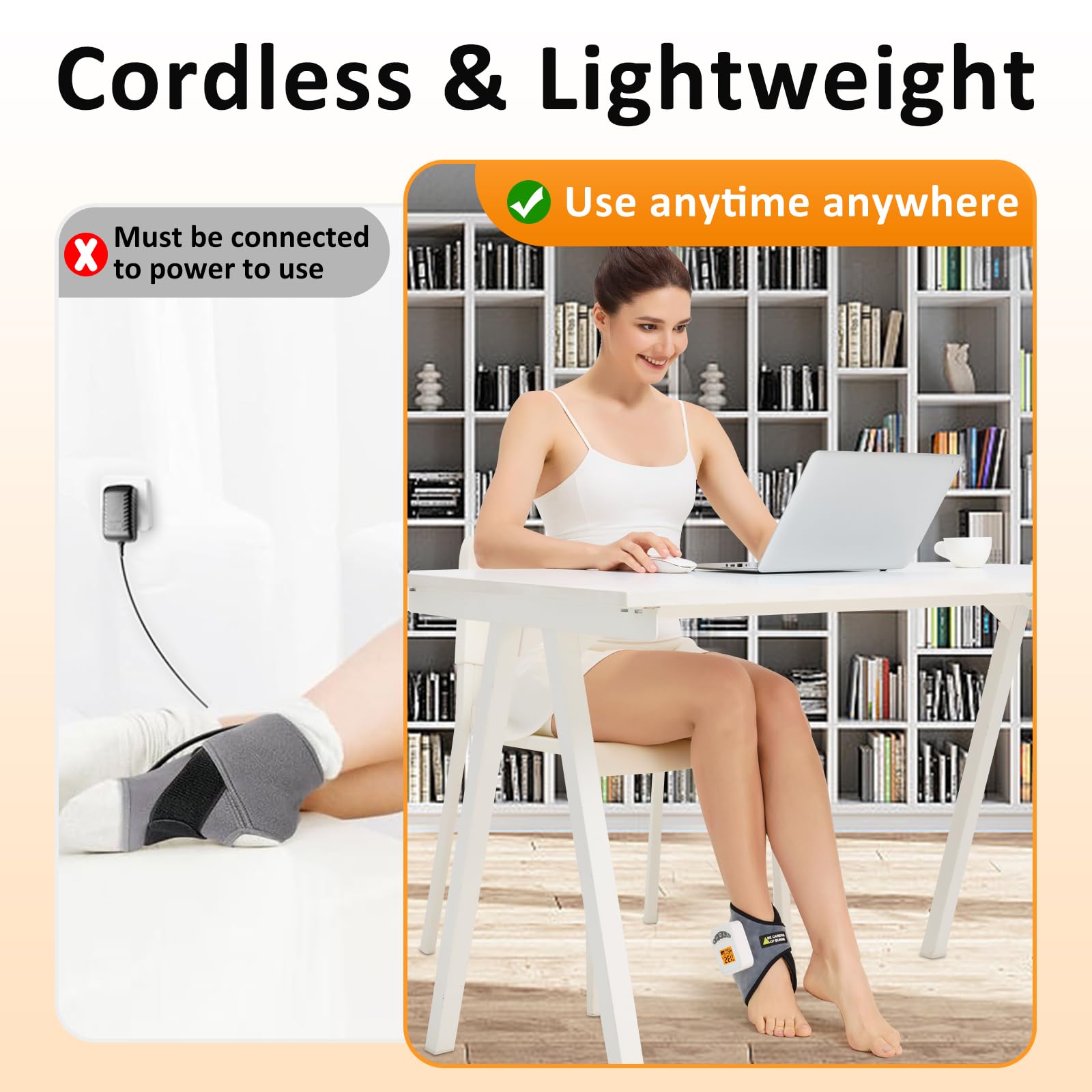 AOKESTE almohadilla caliente para tobillo, diseño flexible para ajuste cómodo.