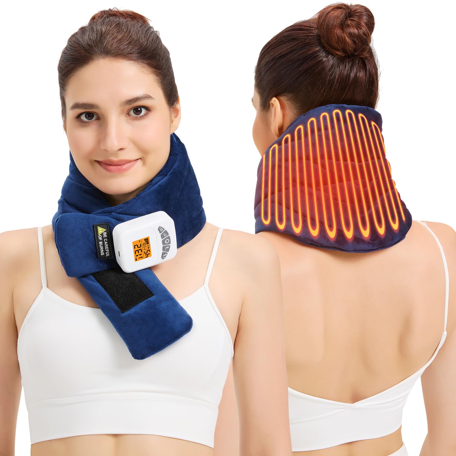 Almohadilla AOKESTE para cuello sin cables, uso cómodo y portátil.