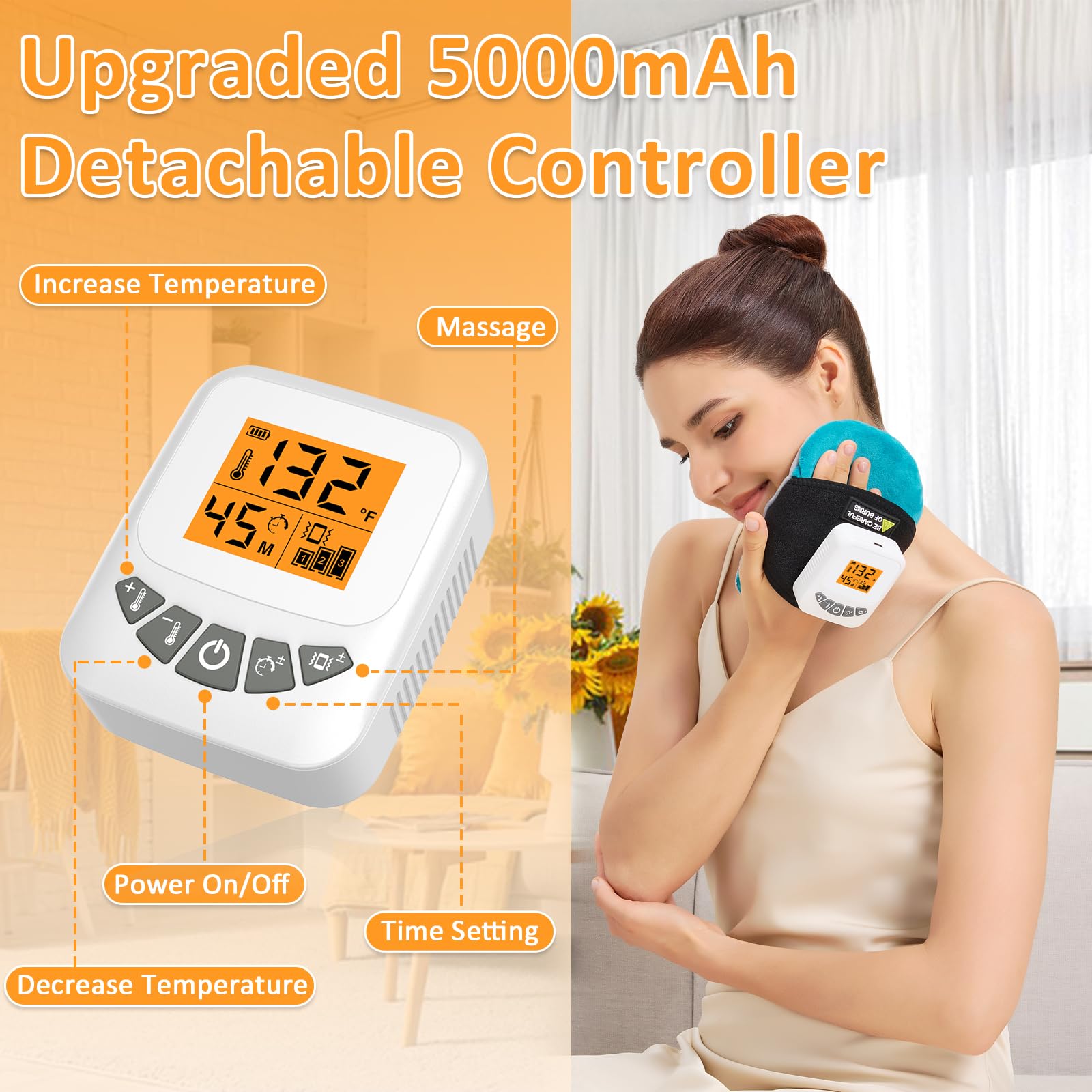 Batería recargable de 5000 mAh para uso inalámbrico con AOKESTE.