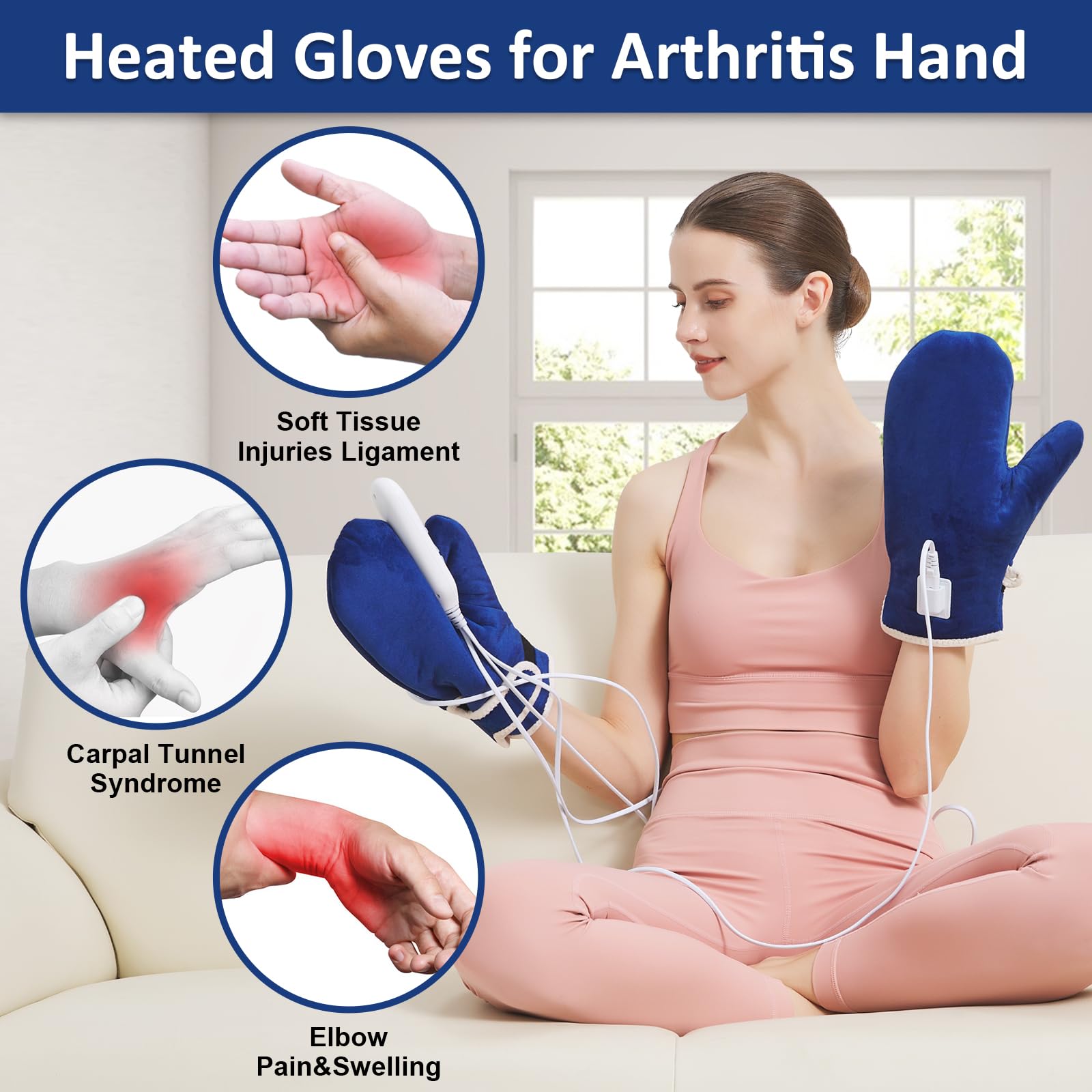 Guantes AOKESTE con apagado automático para uso seguro por la noche.
