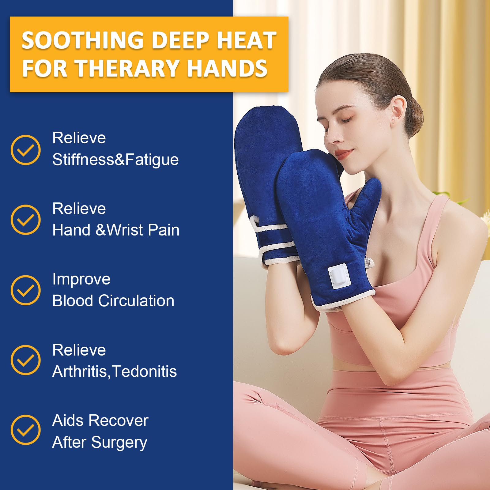 Guantes AOKESTE con cobertura 360 para calor uniforme en manos y muñecas.