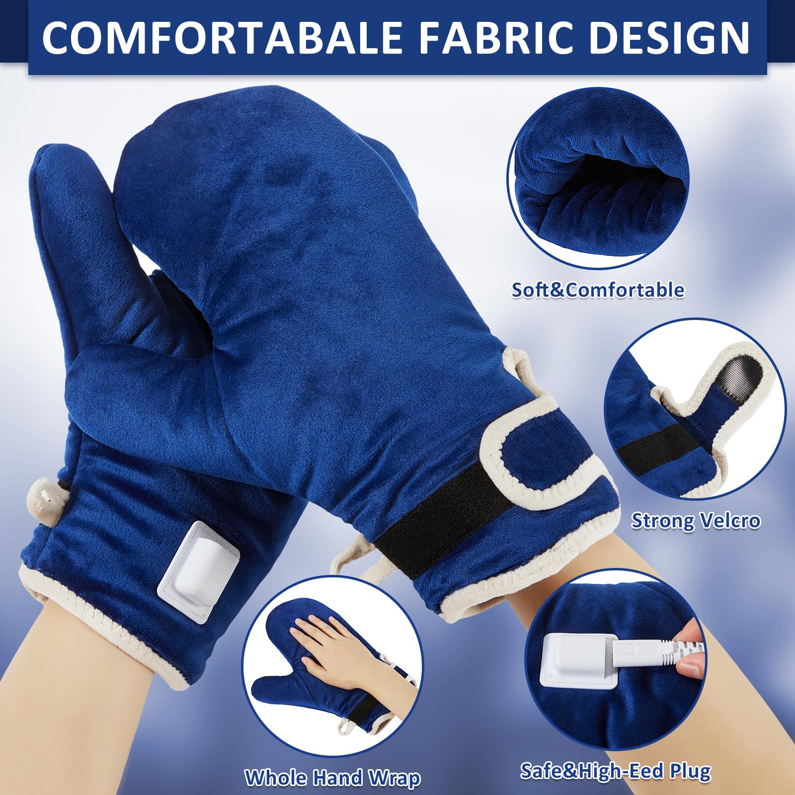 Guantes AOKESTE con cierre de velcro y ajuste cómodo.