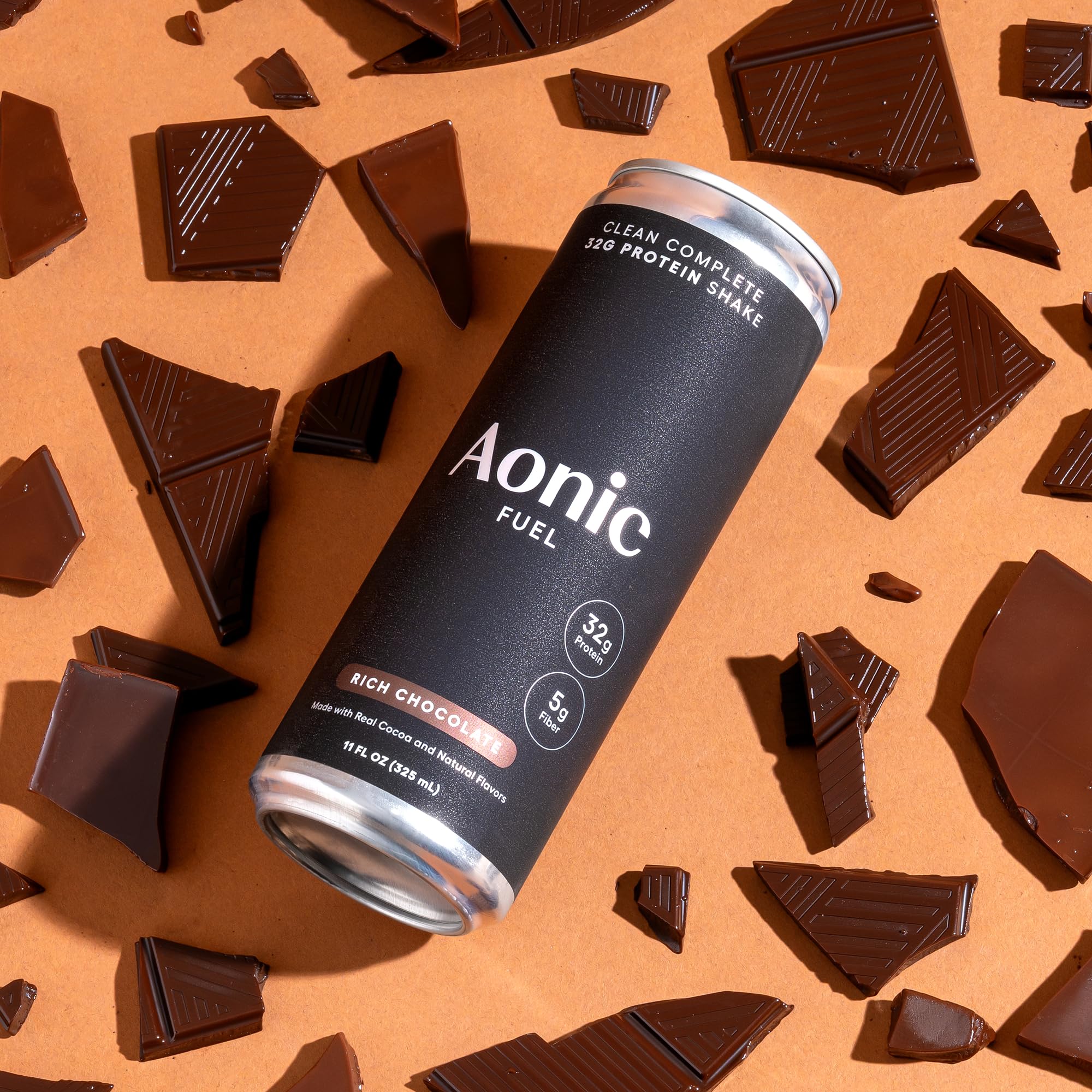 Aonic Fuel cacao real sabor intenso y natural.