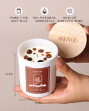 Caja regalo AOOVOO con vela floral para regalos elegantes.