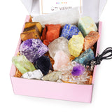 AOOVOO Piedras crudas chakra set para equilibrio y meditación.