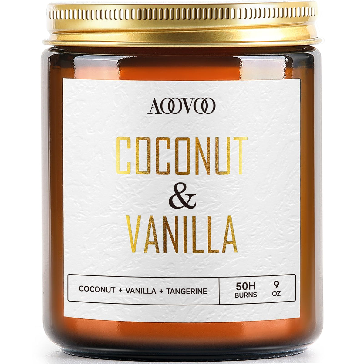 AOOVOO vela coco-vainilla 9oz para crear ambiente relajante en casa