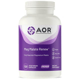 AOR Mag Malate Renew en bote para apoyo diario y relajación.