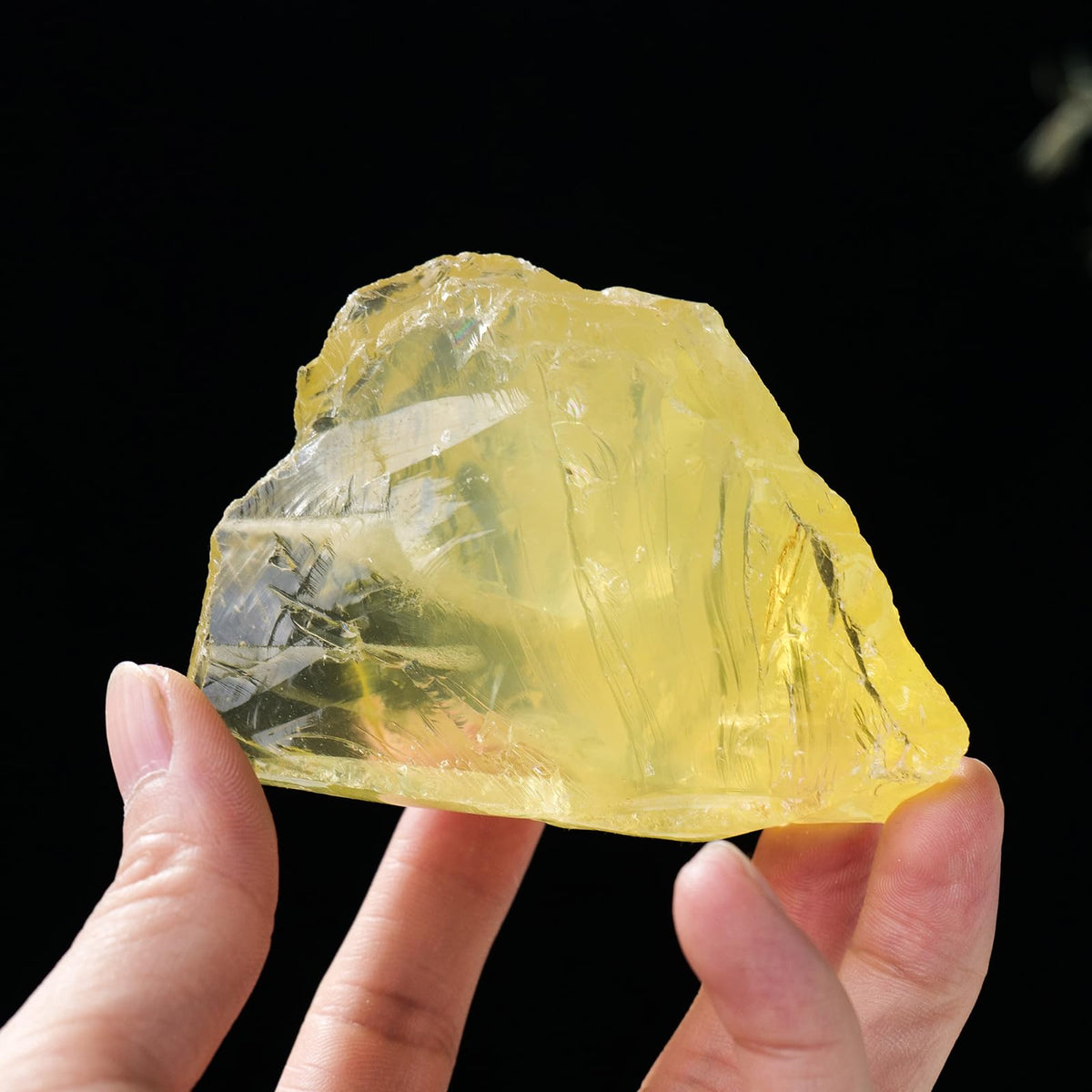 Piedra citrino crudo de Apengshi para colección y energía positiva