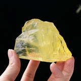 Piedra citrino crudo de Apengshi para colección y energía positiva