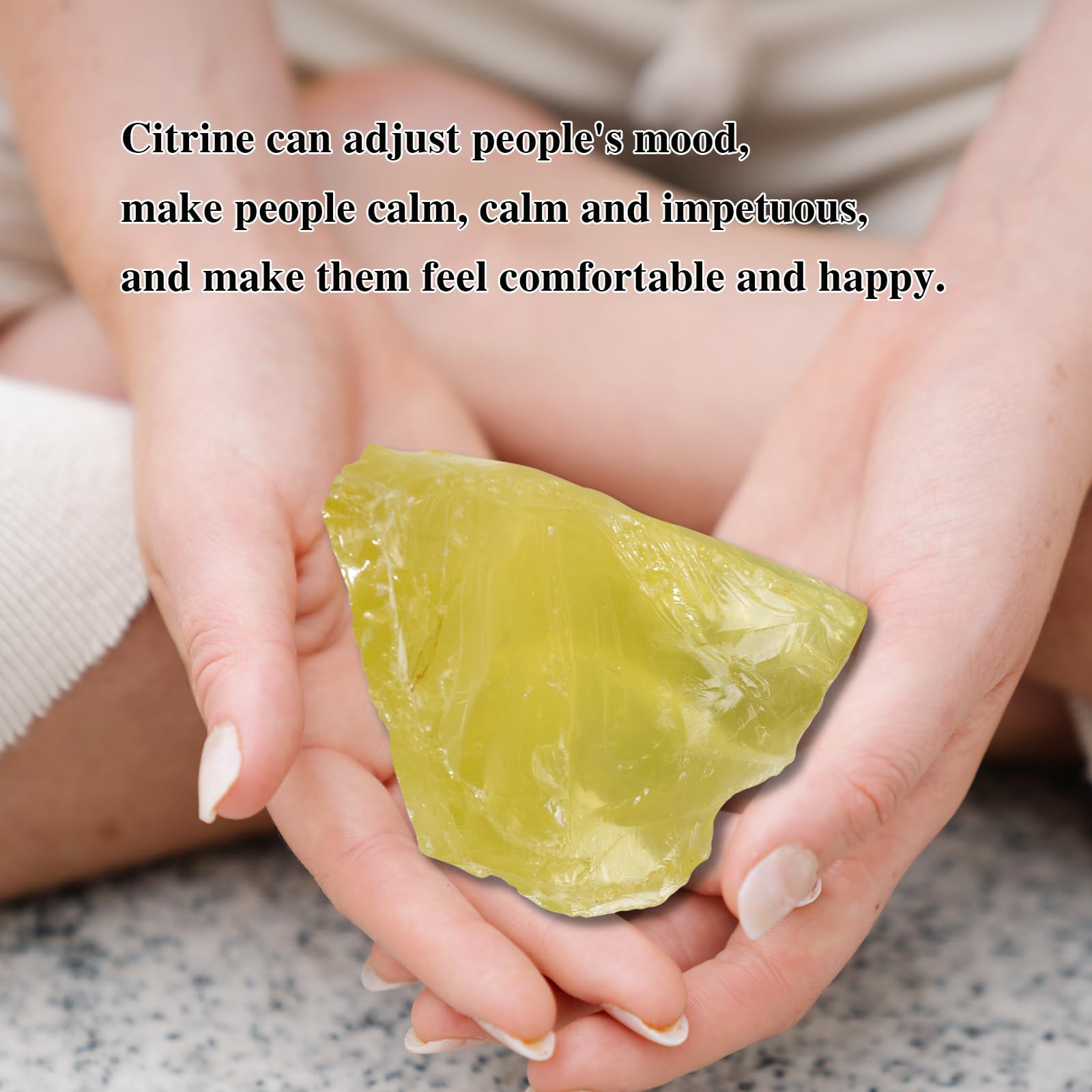 Ritual relajante con citrino crudo para reiki suave