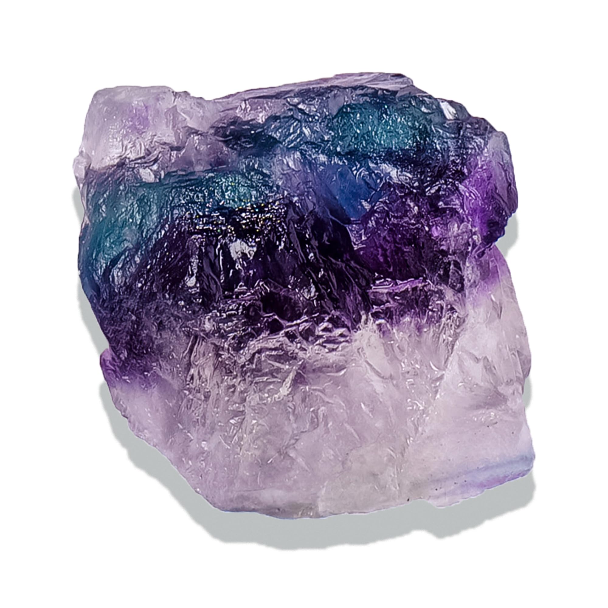 Apengshi fluorita arcoiris cruda, ideal para colección y equilibrio mental