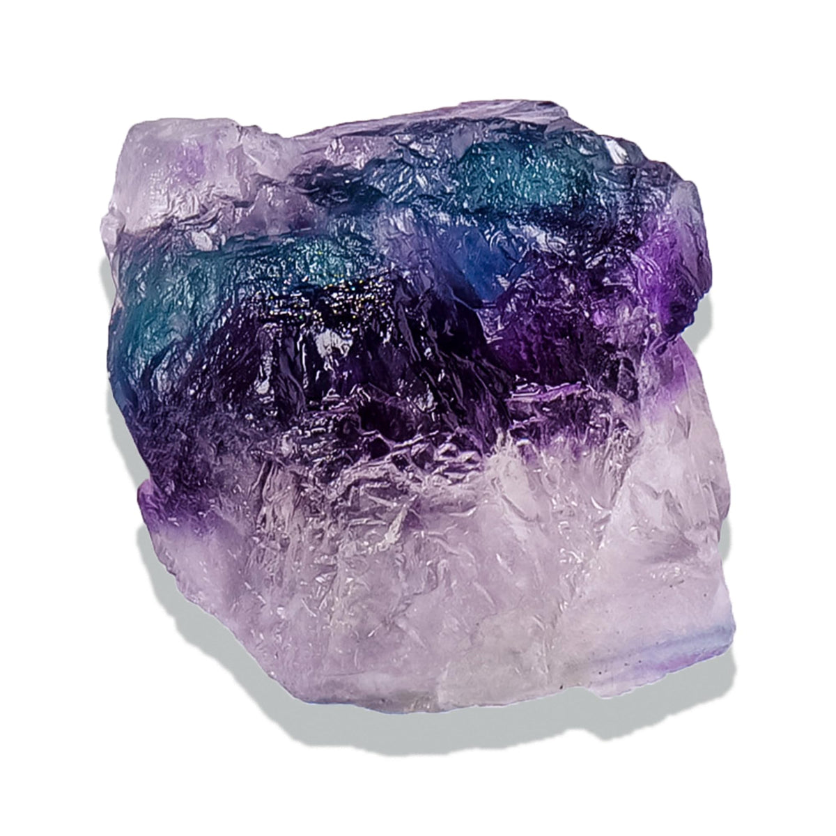 Apengshi fluorita arcoiris cruda, ideal para colección y equilibrio mental