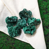 Apengshi malachita, detalle de textura verde para decoración del hogar.