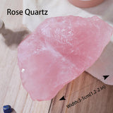 Apengshi cuarzo rosa crudo, para meditación y enfoque tranquilo.