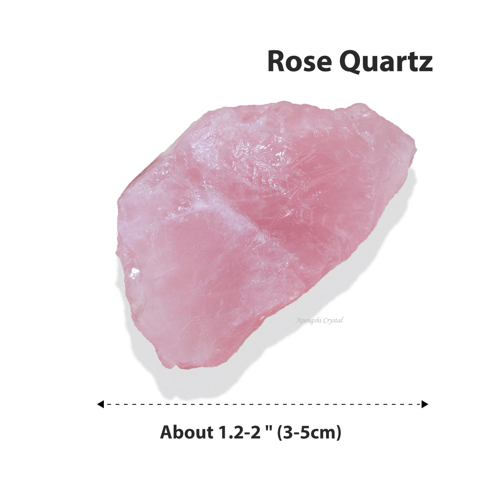 Apengshi cuarzo rosa crudo, textura irregular para decoración del hogar.