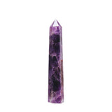 Apengshi torre cristal amatista grande para meditación y decoración serena en el hogar.