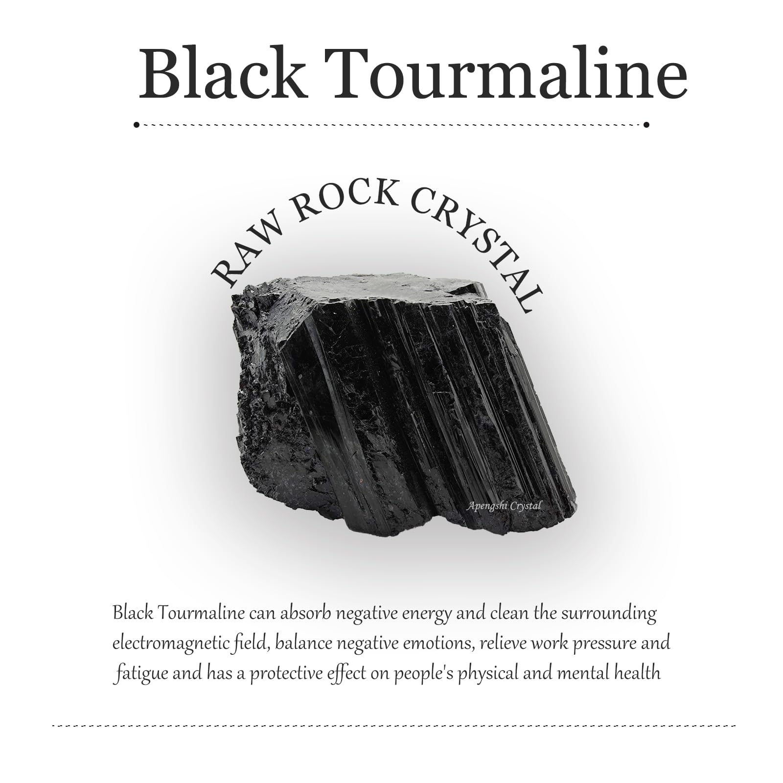 Apengshi turmalina negra para energias positivas, protege del ruido energetico.