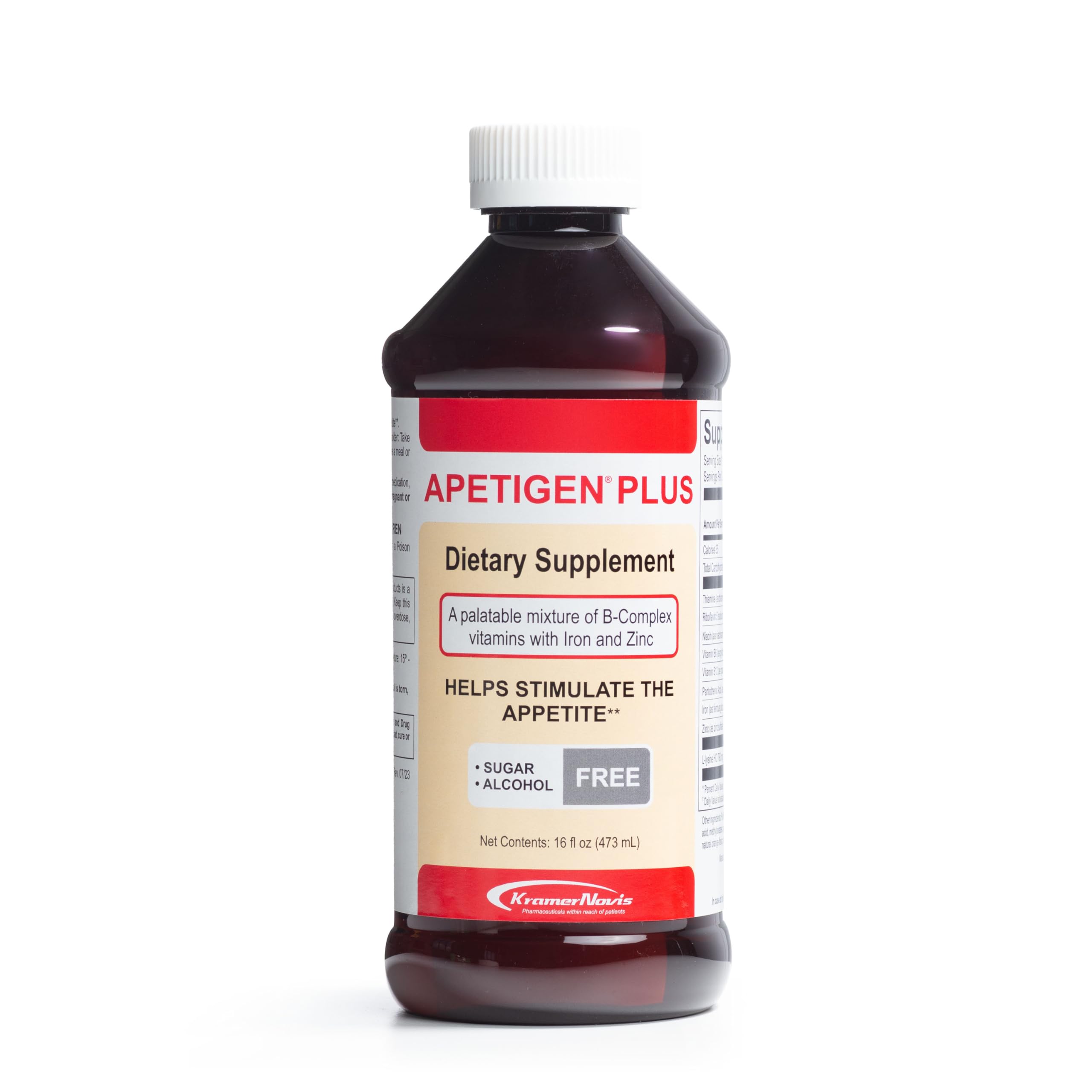 Apetigen-Plus botella 473 ml, impulso de apetito suave para niños y adultos.