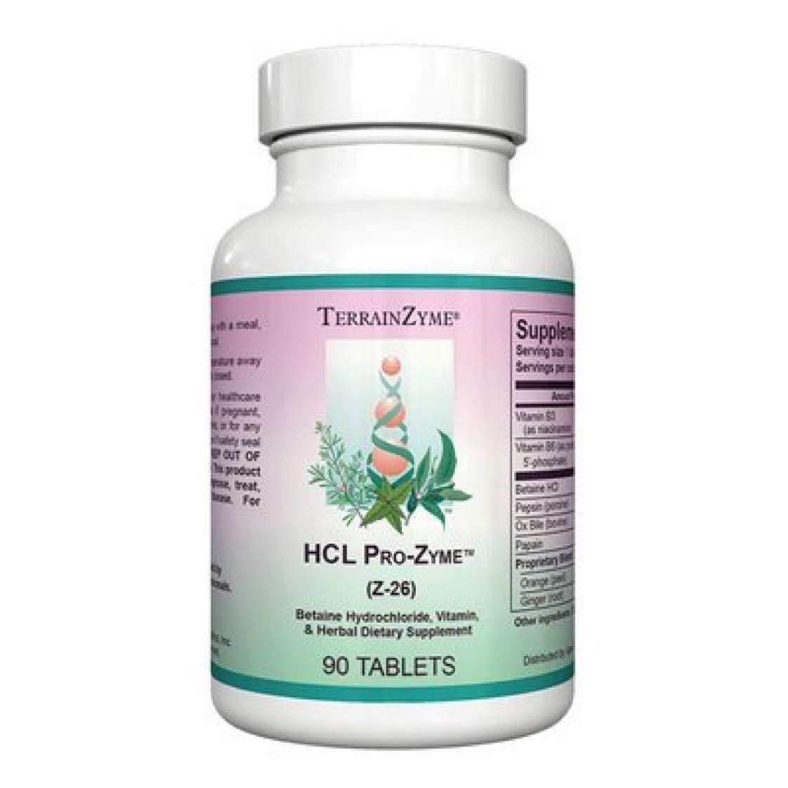 Frasco de Apex Energetics HCL ProZyme, cápsula para apoyo digestivo tras comer
