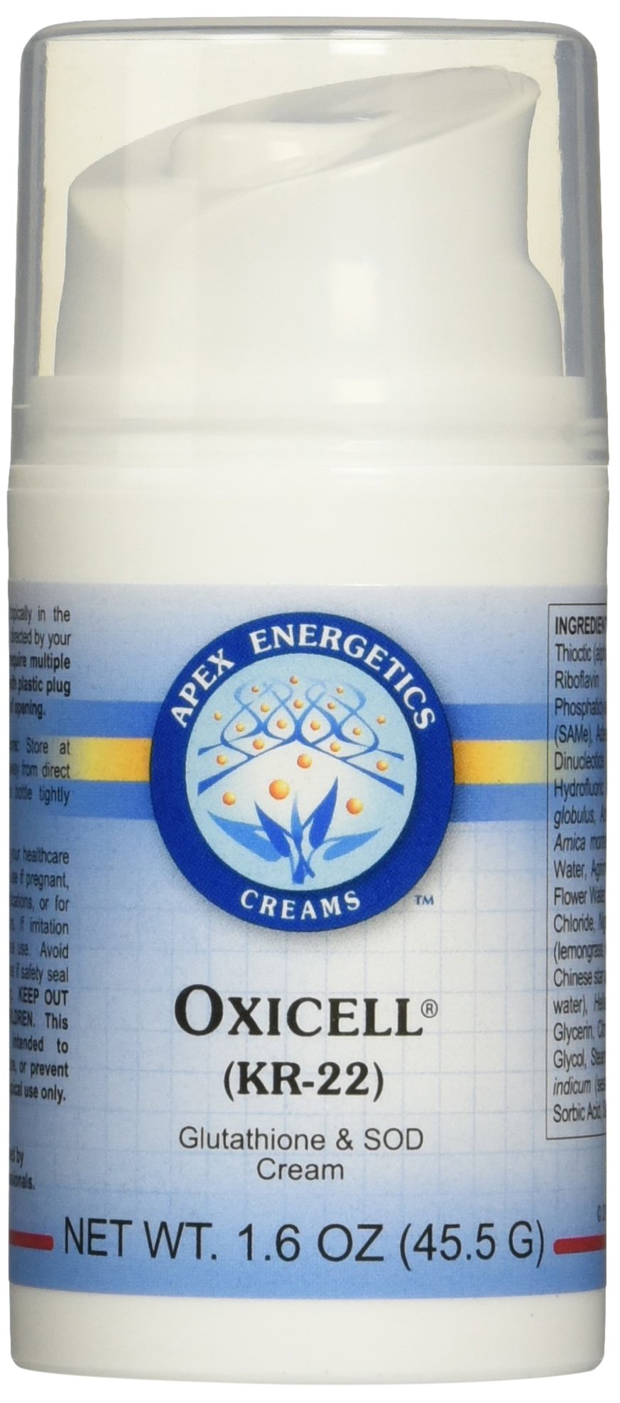 Apex Energetics Oxicell K-22 crema tópica con antioxidantes para cuidado de la piel