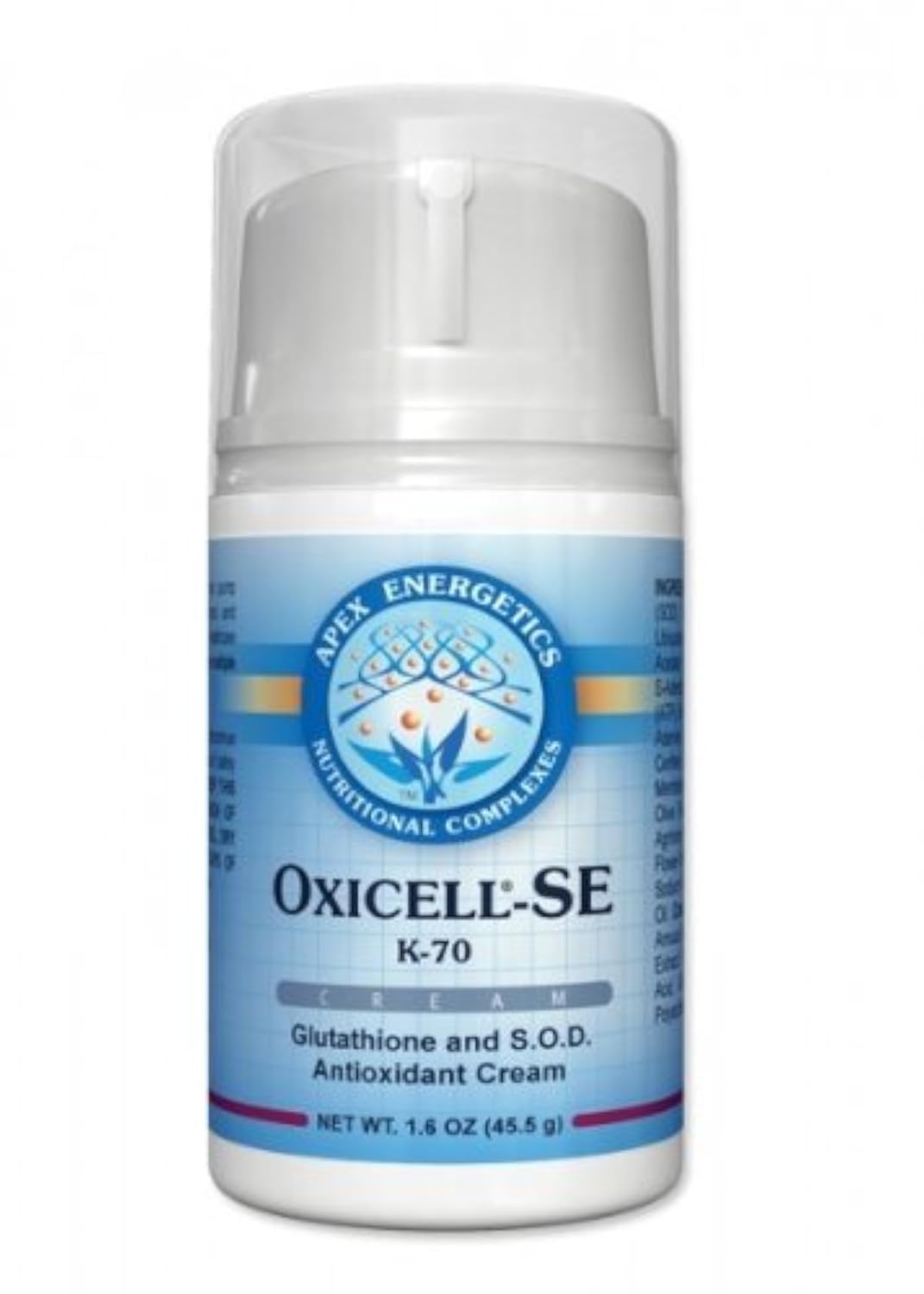 Apex Energetics Oxicell-SE, crema tópica, apoyo antioxidante para el cuidado de la piel.