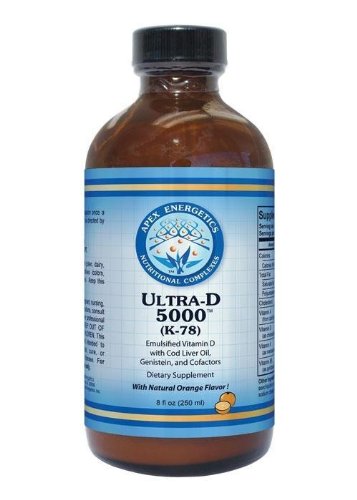 Apex Energetics Ultra-D 5000: emulsión de vitamina D con aceite de hígado de bacalao para uso diario