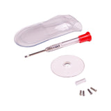 Apex kit de reparación de gafas con destornillador compacto para ajustes precisos.
