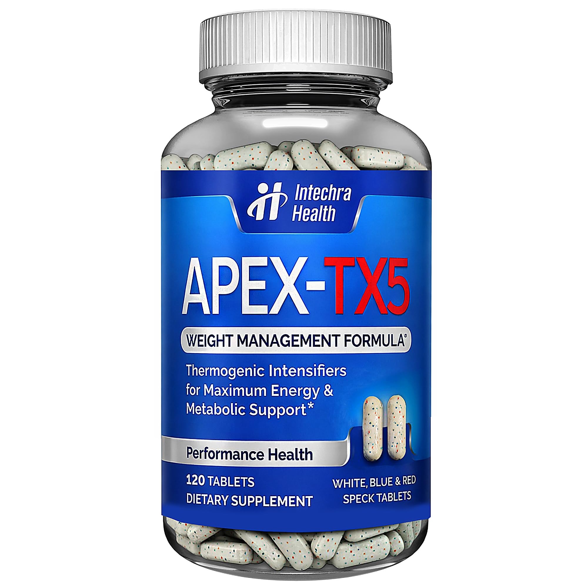 APEX-TX5 botella 120 tabletas, apoyo energía para el día y control de peso