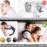 ApneaShield diseño bola de presión para favorecer la postura lateral.