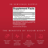 Apothékary Sugar Kick: etiqueta detallada destaca ingredientes herbales para confianza.