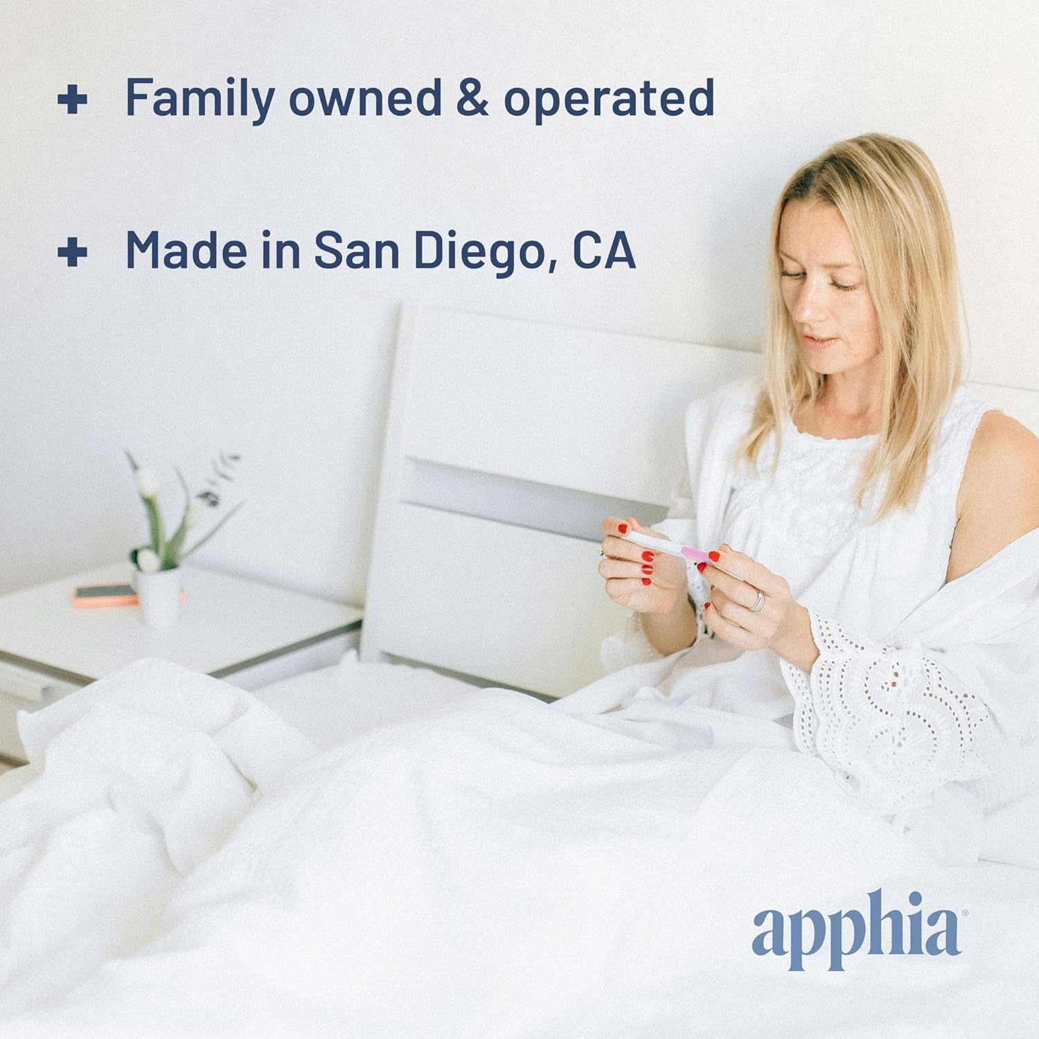 Apphia Health prueba rápida en tres minutos con lectura sencilla.