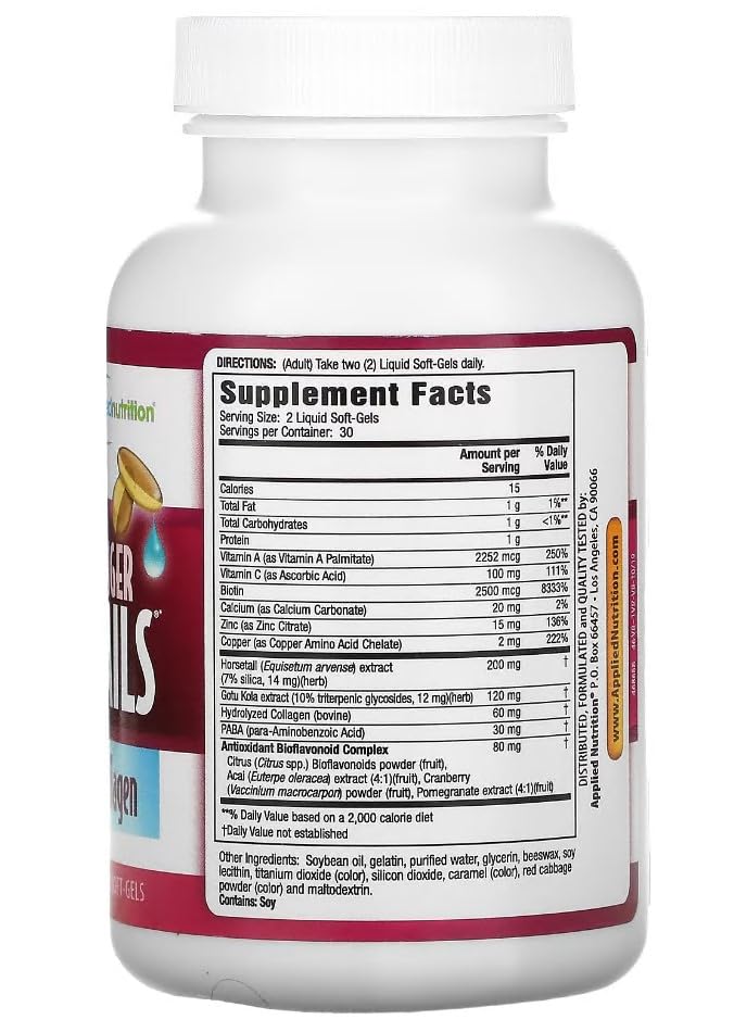 Applied Nutrition extracto cola de caballo, ingrediente clave para soporte de cabello y uñas