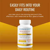 Approved Science Berberine 1000mg, caja elegante para rutina vegana diaria.