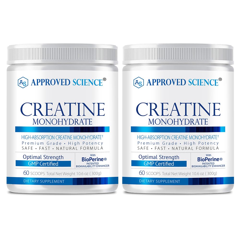 Approved Science Creatina Monohidrato: vertido del bote para uso de entrenamiento