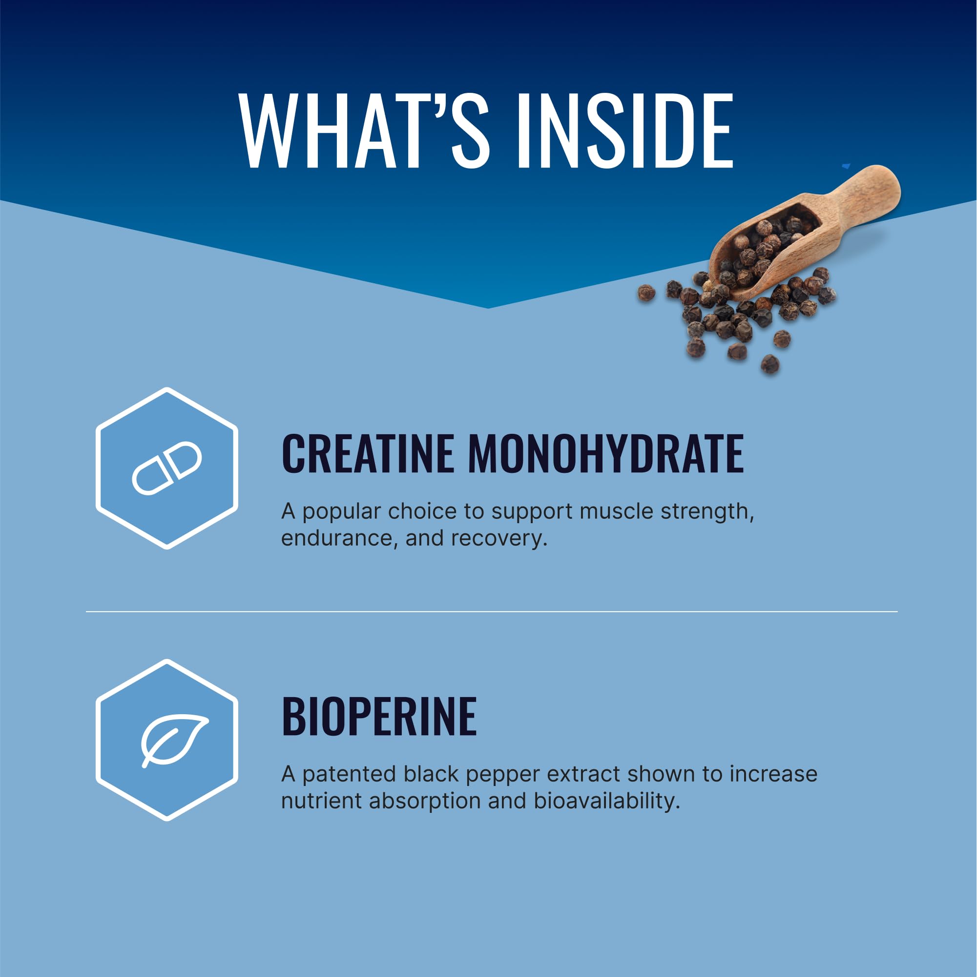 Approved Science Creatina Monohidrato con cuchara medidora para dosis precisas.