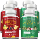 Approved Science Fruits & Veggies: cápsulas en botella para nutrición diaria
