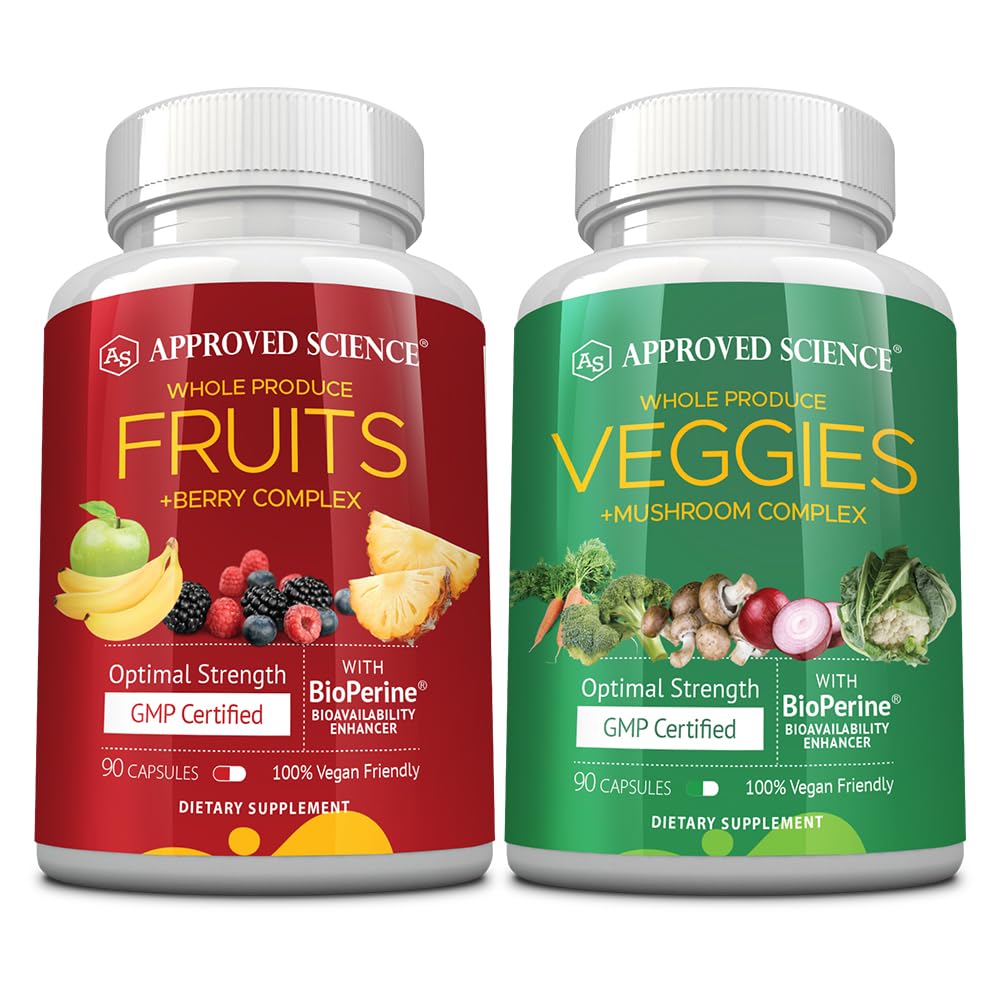 Approved Science Frutas y Verduras: cápsulas para un aporte diario de micronutrientes.