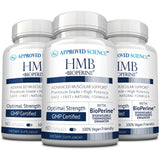 Approved Science HMB, botella de 1500 mg, para uso diario durante el entrenamiento.